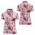 Aloha Hawaii Paniolo Lokelani Rose Palaka Women Polo Shirt Coastal Rodeo - Polynesian Pride