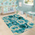 Aloha Hawaii Paniolo Teal Palaka Area Rug Coastal Rodeo - Polynesian Pride