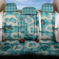 Aloha Hawaii Paniolo Teal Palaka Back Car Seat Cover Coastal Rodeo LT7 One Size Teal - Polynesian Pride