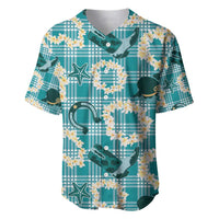 Aloha Hawaii Paniolo Teal Palaka Baseball Jersey Coastal Rodeo LT7 Teal - Polynesian Pride