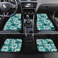 Aloha Hawaii Paniolo Teal Palaka Car Mats Coastal Rodeo - Polynesian Pride