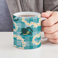 Aloha Hawaii Paniolo Teal Palaka Ceramic Mug Coastal Rodeo LT7 - Polynesian Pride