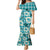 Aloha Hawaii Paniolo Teal Palaka Mermaid Dress Coastal Rodeo - Polynesian Pride