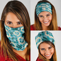 Aloha Hawaii Paniolo Teal Palaka Neck Gaiter Coastal Rodeo - Polynesian Pride