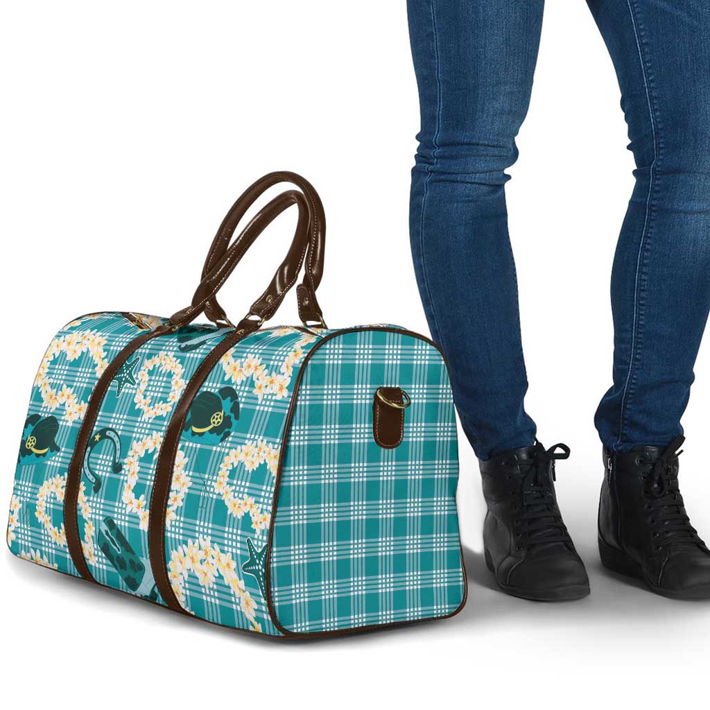 Aloha Hawaii Paniolo Teal Palaka Travel Bag Coastal Rodeo LT7 - Polynesian Pride
