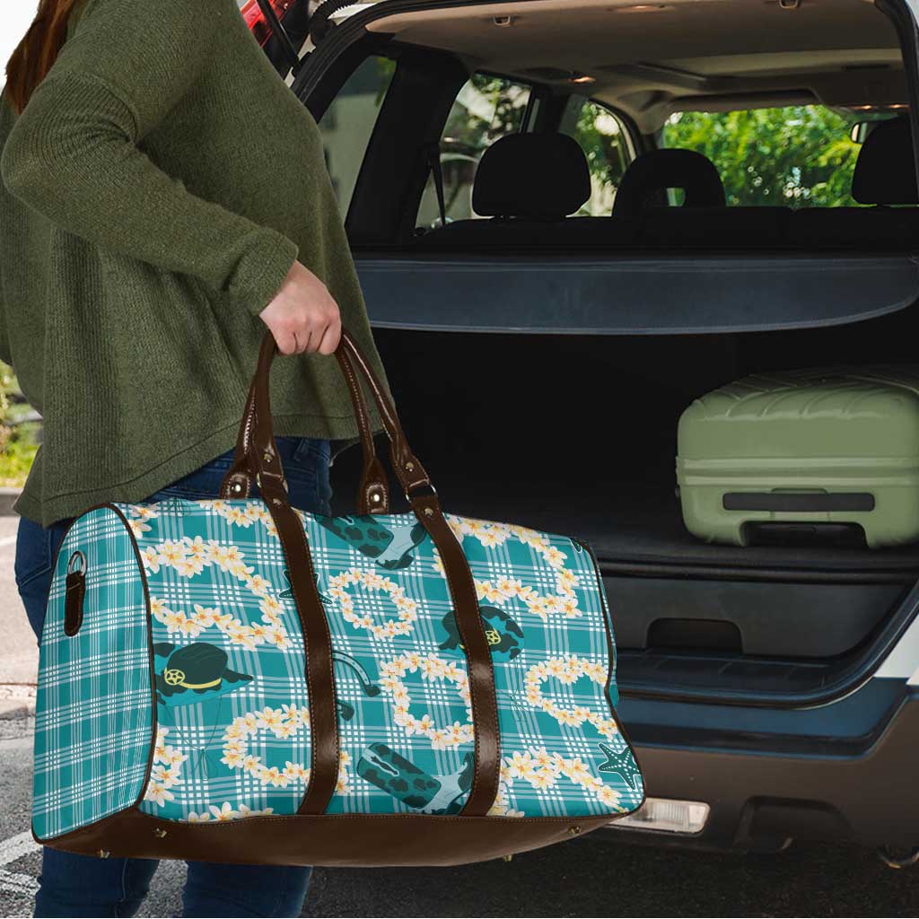 Aloha Hawaii Paniolo Teal Palaka Travel Bag Coastal Rodeo LT7 - Polynesian Pride