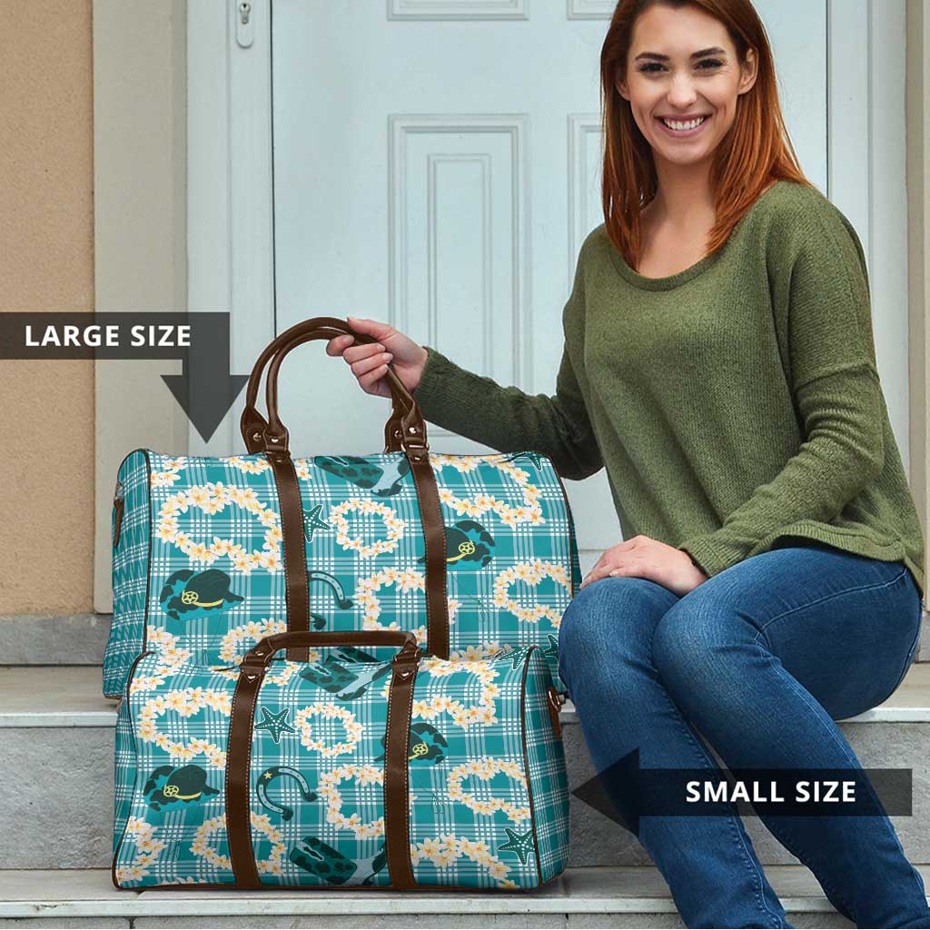 Aloha Hawaii Paniolo Teal Palaka Travel Bag Coastal Rodeo LT7 - Polynesian Pride