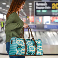 Aloha Hawaii Paniolo Teal Palaka Travel Bag Coastal Rodeo LT7 - Polynesian Pride