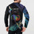 Polynesian Cancers Awareness Button Sweatshirt Hummingbird - Fly High Until We Meet Again