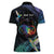 Polynesian Cancers Awareness Women Polo Shirt Hummingbird - Fly High Until We Meet Again