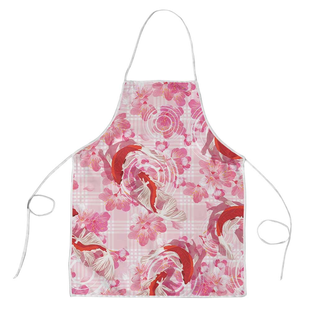 Pink Palaka Hawaii Aloha Apron Koi Pond Mix Sakura - Polynesian Pride