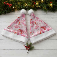 Pink Palaka Hawaii Aloha Christmas Santa Hat Koi Pond Mix Sakura - Polynesian Pride