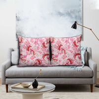 Pink Palaka Hawaii Aloha Pillow Cover Koi Pond Mix Sakura - Polynesian Pride