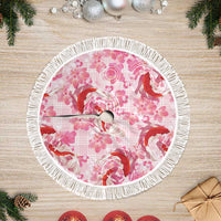 Pink Palaka Hawaii Aloha Tree Skirt Koi Pond Mix Sakura - Polynesian Pride