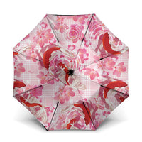 Pink Palaka Hawaii Aloha Umbrella Koi Pond Mix Sakura - Polynesian Pride