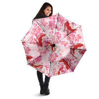 Pink Palaka Hawaii Aloha Umbrella Koi Pond Mix Sakura - Polynesian Pride
