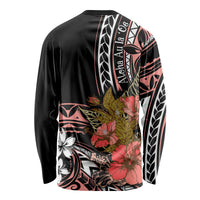 Hawaii Valentine Long Sleeve Shirt Plumeria Aloha Wau Ia Oe LT7 - Polynesian Pride