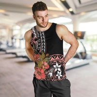Hawaii Valentine Men Tank Top Plumeria Aloha Wau Ia Oe LT7 Pink - Polynesian Pride