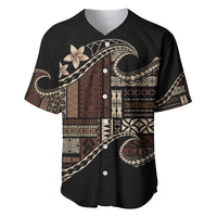 Samoa Siapo Mamanu Baseball Jersey Waves Motifs