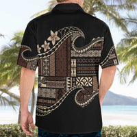 Samoa Siapo Mamanu Hawaiian Shirt Waves Motifs
