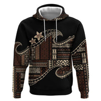 Samoa Siapo Mamanu Hoodie Waves Motifs