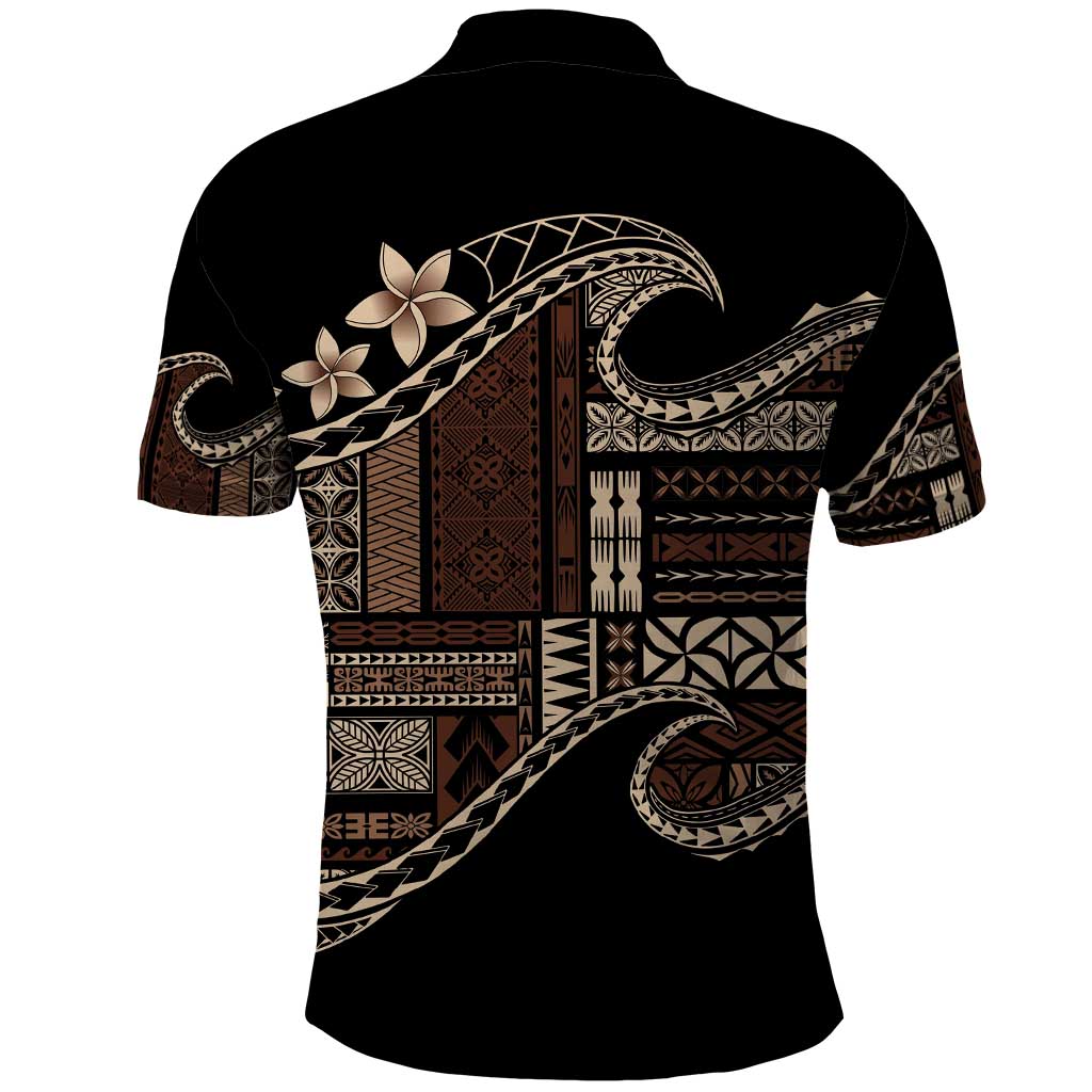Samoa Siapo Mamanu Polo Shirt Waves Motifs