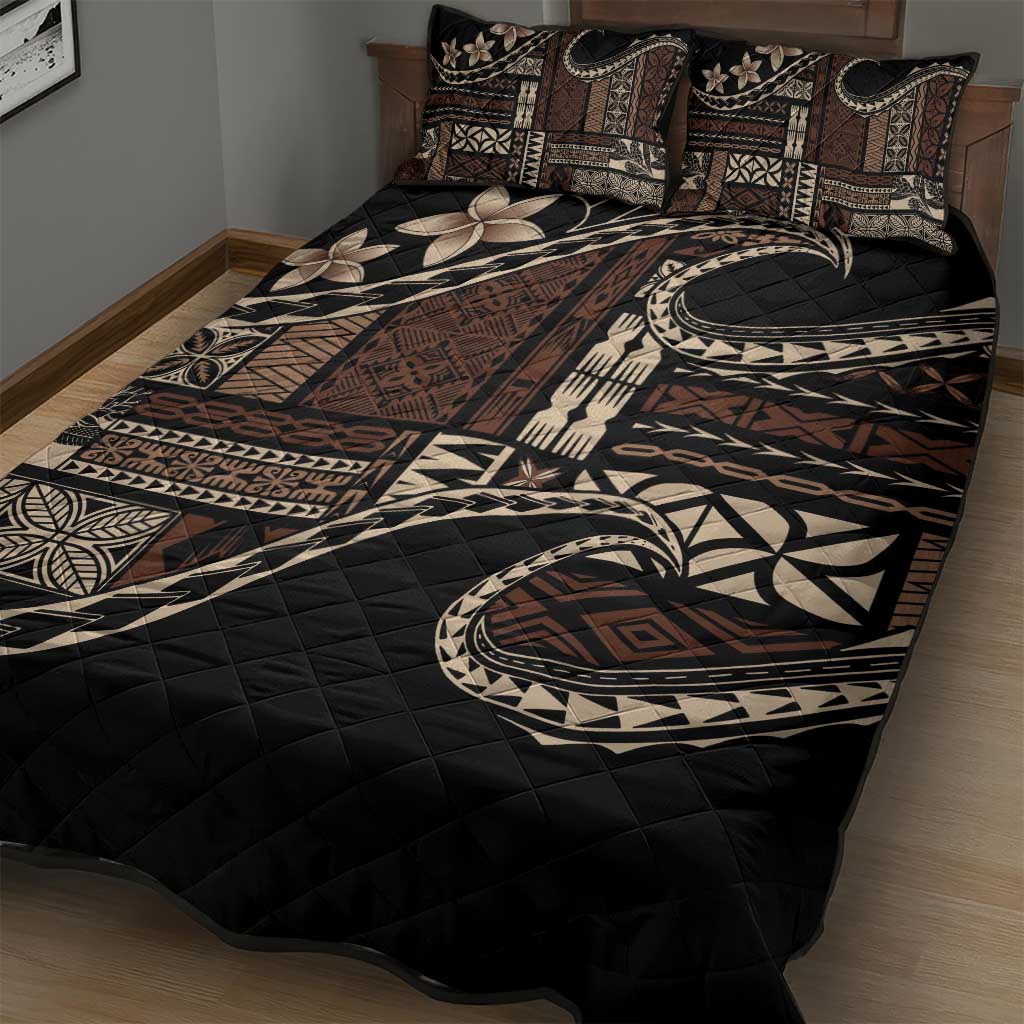 Samoa Siapo Mamanu Quilt Bed Set Waves Motifs
