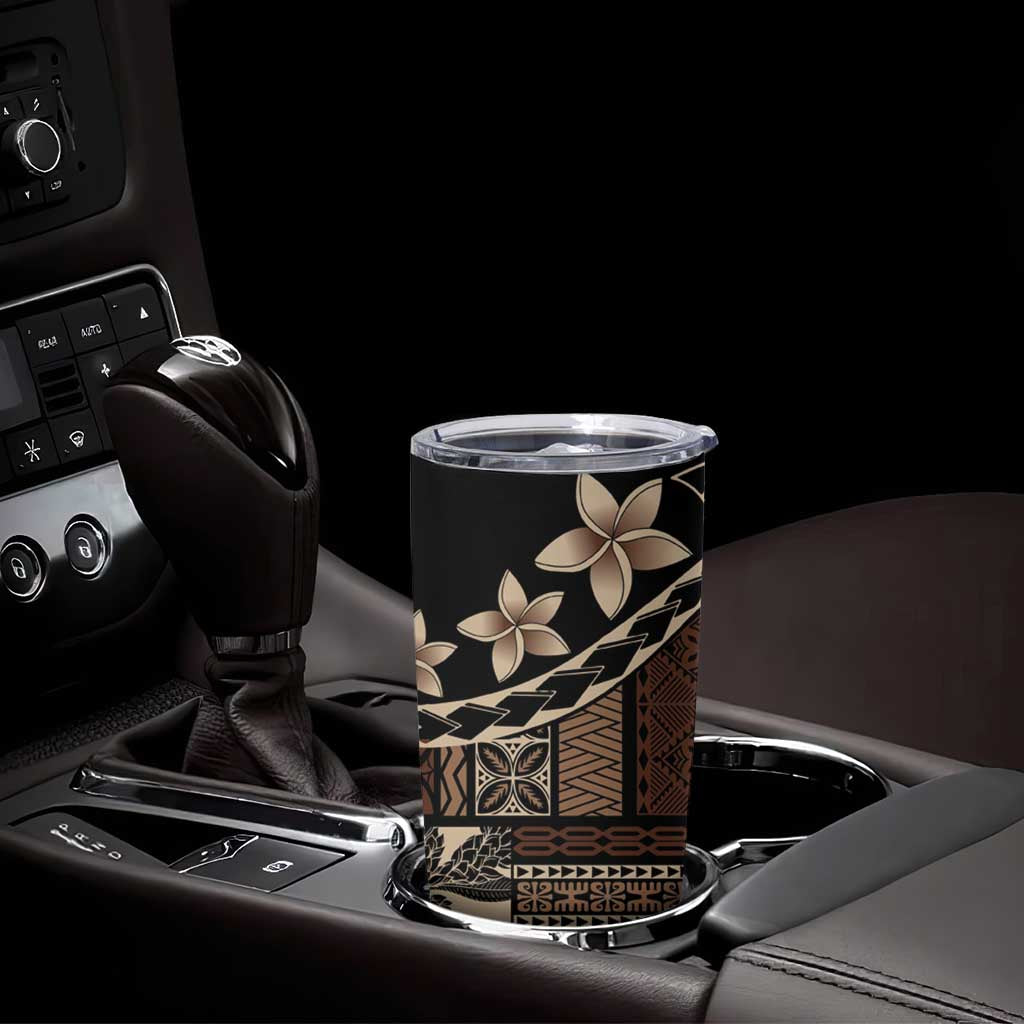 Samoa Siapo Mamanu Tumbler Cup Waves Motifs