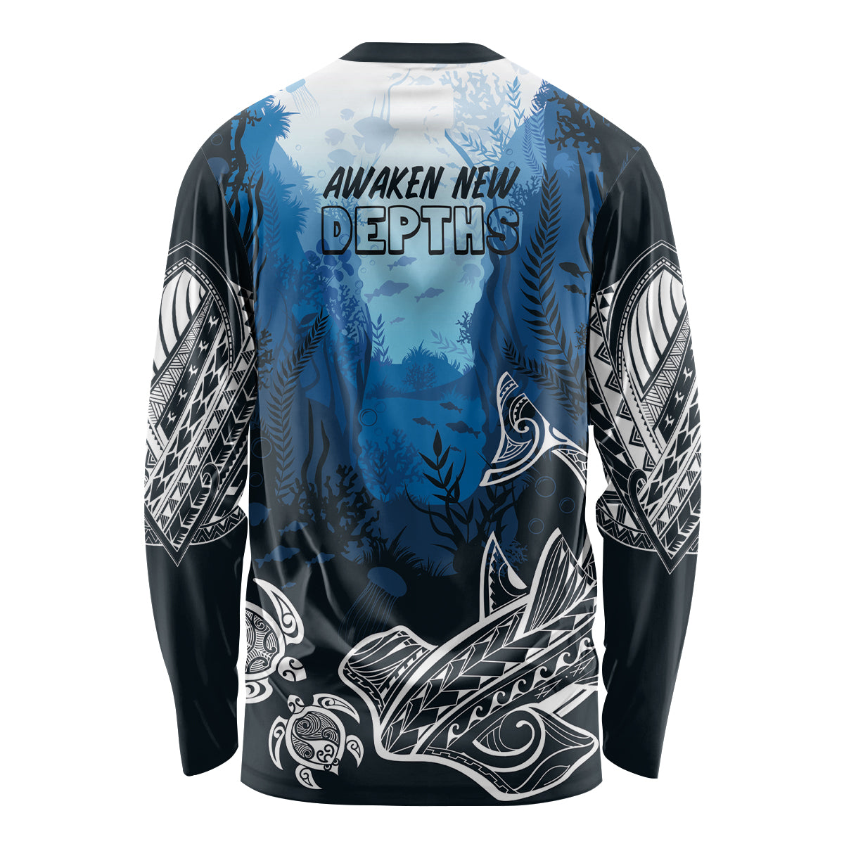 World Ocean Day Pasifika Long Sleeve Shirt Awaken New Depths LT7 - Polynesian Pride