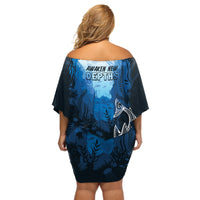 World Ocean Day Pasifika Off Shoulder Short Dress Awaken New Depths