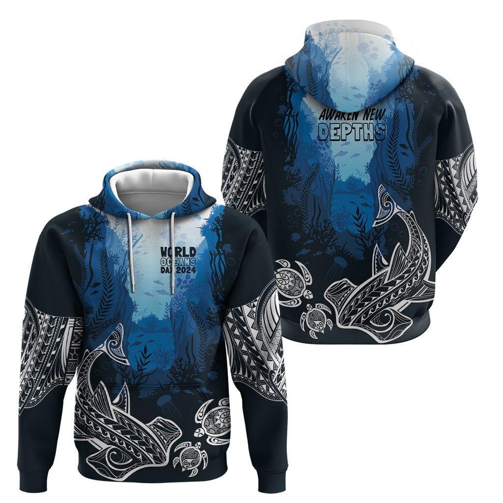 World Ocean Day Pasifika Zip Hoodie Awaken New Depths
