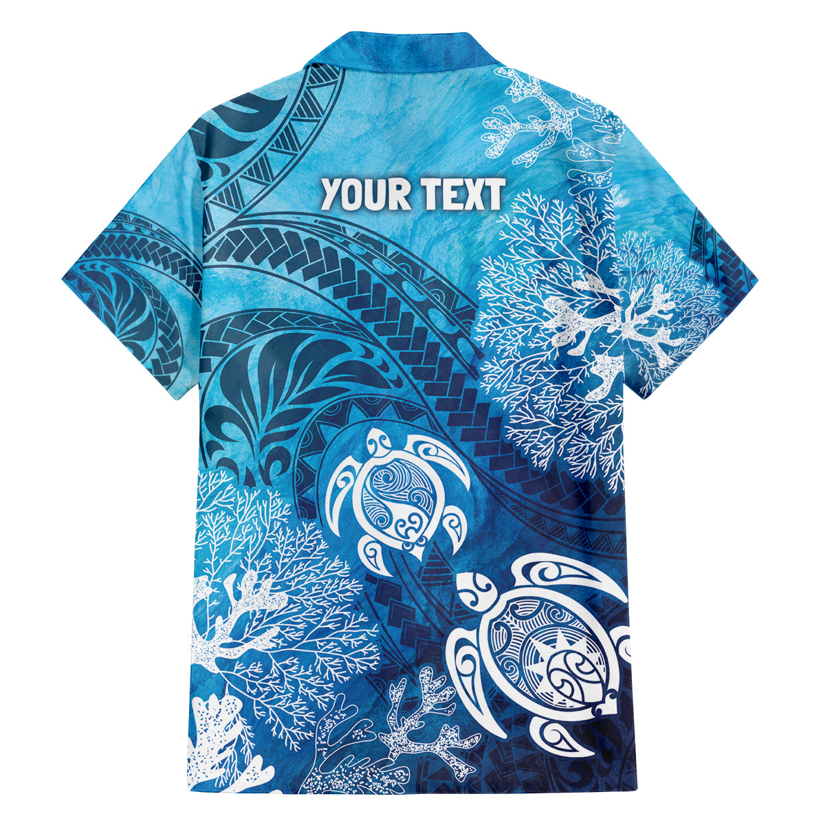Hawaii World Ocean Day Family Matching Long Sleeve Bodycon Dress and Hawaiian Shirt Kakau Turtles LT7 - Polynesian Pride