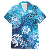 Hawaii World Ocean Day Family Matching Mermaid Dress and Hawaiian Shirt Kakau Turtles