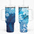 Hawaii World Ocean Day Tumbler With Handle Kakau Turtles