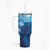 Hawaii World Ocean Day Tumbler With Handle Kakau Turtles