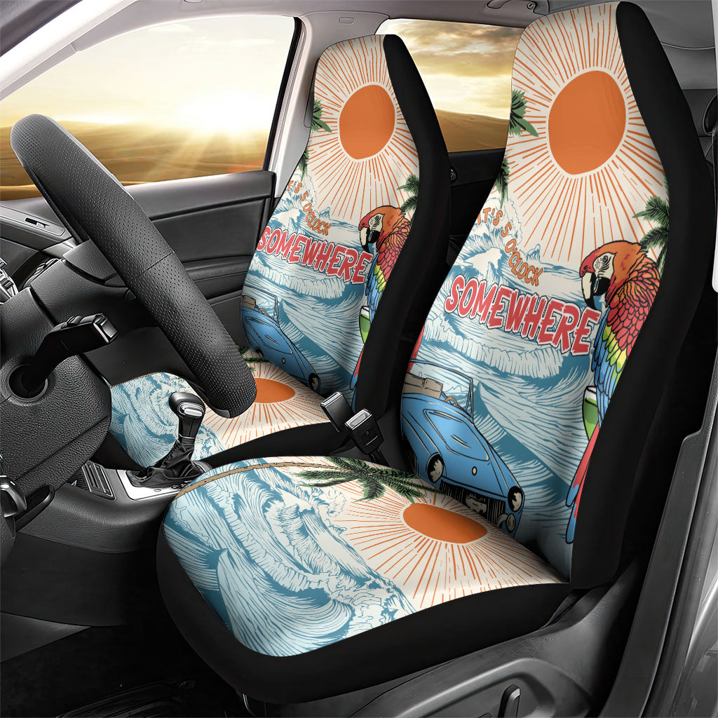 Summer Holiday It's 5 o'clock Somewhere Vintage Hawaii Car Seat Cover
