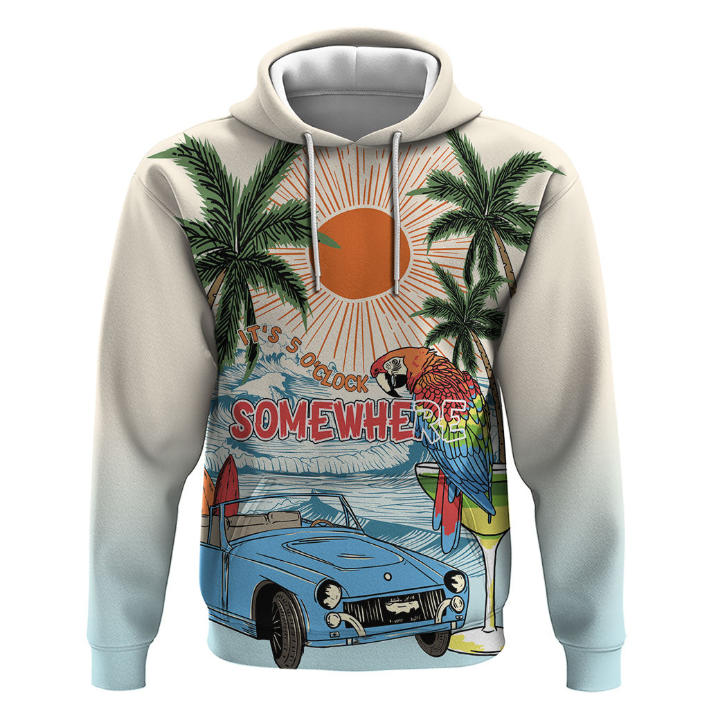Summer Holiday It's 5 o'clock Somewhere Vintage Hawaii Hoodie LT7 Pullover Hoodie Colorful - Polynesian Pride