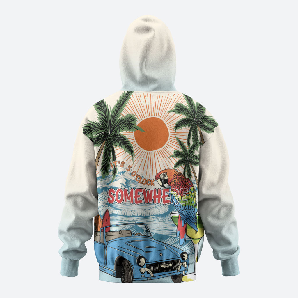 Summer Holiday It's 5 o'clock Somewhere Vintage Hawaii Hoodie