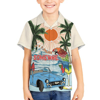 Summer Holiday It's 5 o'clock Somewhere Vintage Hawaii Kid Hawaiian Shirt