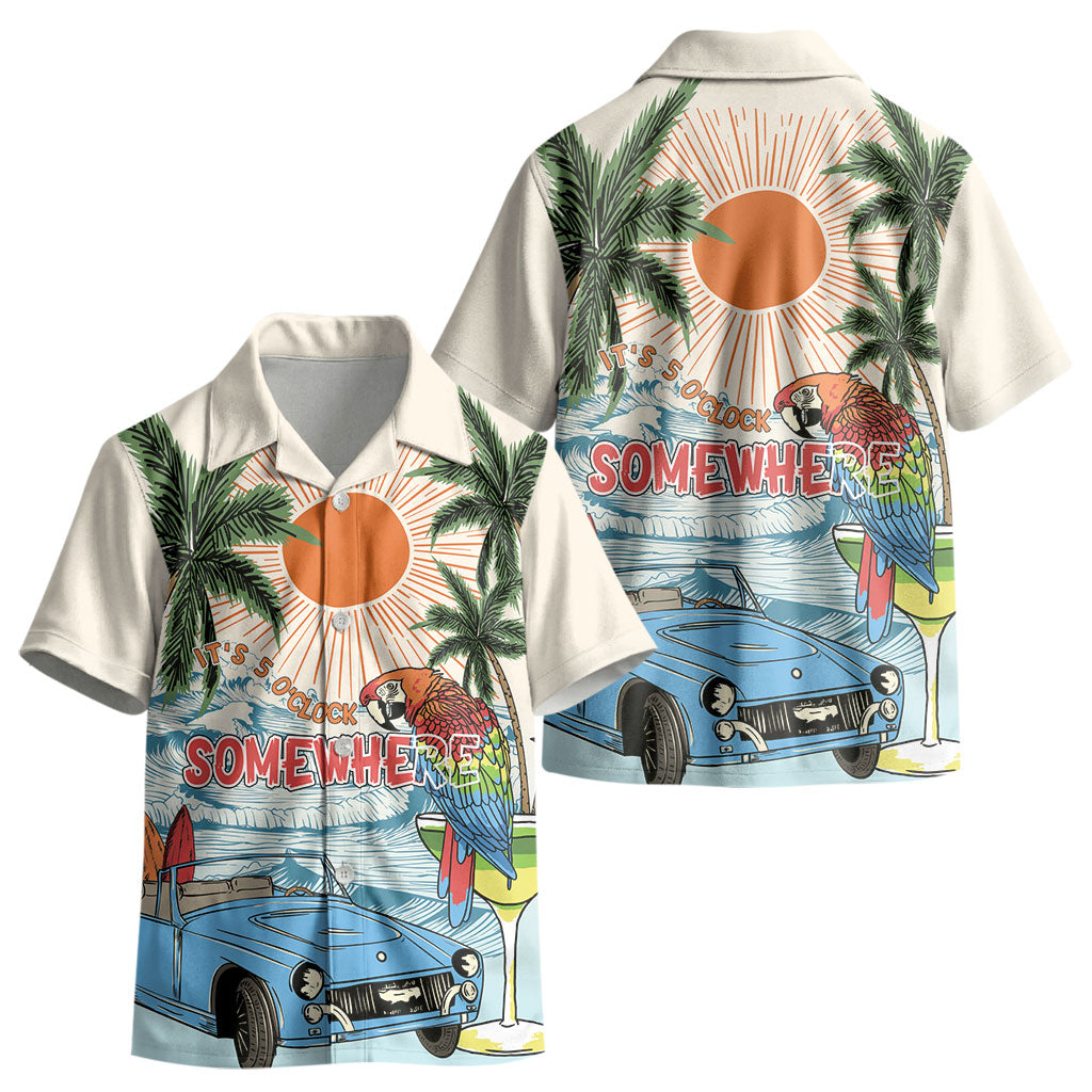 Summer Holiday It's 5 o'clock Somewhere Vintage Hawaii Kid Hawaiian Shirt LT7 - Polynesian Pride