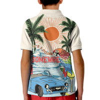 Summer Holiday It's 5 o'clock Somewhere Vintage Hawaii Kid Polo Shirt