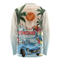 Summer Holiday It's 5 o'clock Somewhere Vintage Hawaii Long Sleeve Shirt