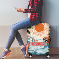 Summer Holiday It's 5 o'clock Somewhere Vintage Hawaii Luggage Cover