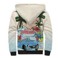 Summer Holiday It's 5 o'clock Somewhere Vintage Hawaii Sherpa Hoodie