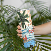 Summer Holiday It's 5 o'clock Somewhere Vintage Hawaii Skinny Tumbler