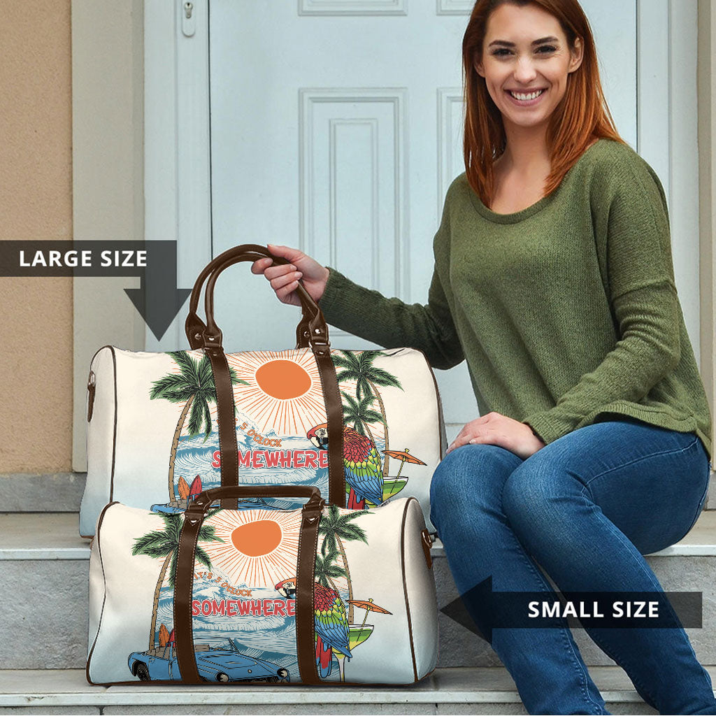 Summer Holiday It's 5 o'clock Somewhere Vintage Hawaii Travel Bag