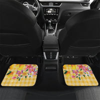 Aloha Hawaii Palaka Print Mango Plumeria Car Mats Fresh Lemon