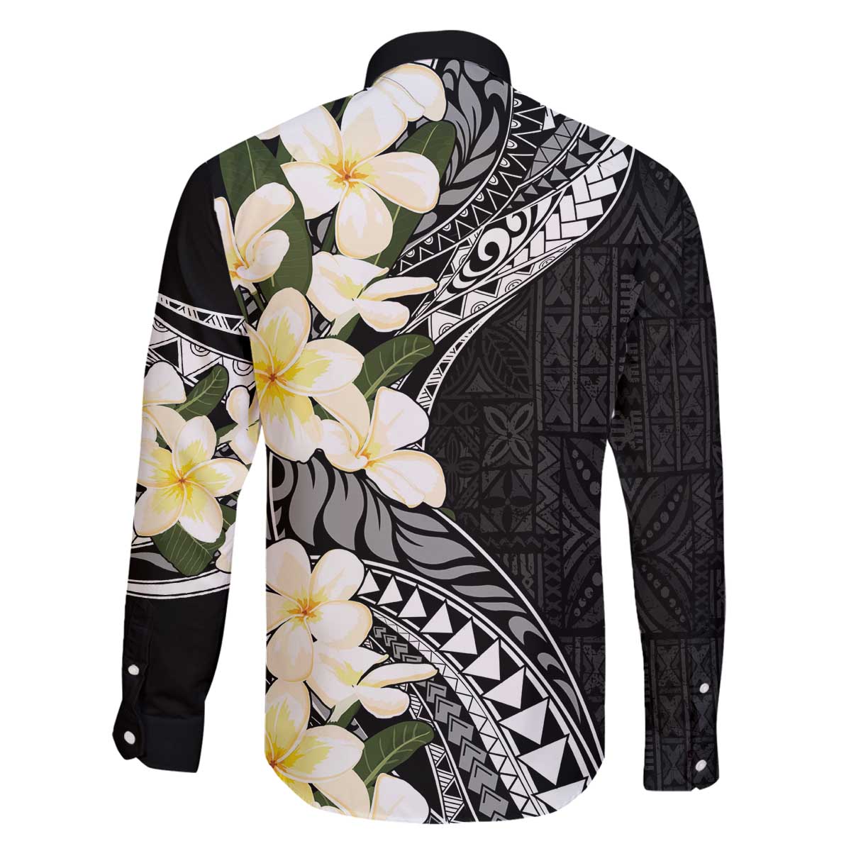 Aloha Hawaii Festive Family Matching Off The Shoulder Long Sleeve Dress and Hawaiian Shirt Frangipani Lace Classic LT7 - Polynesian Pride