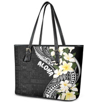 Aloha Hawaii Festive Leather Tote Bag Frangipani Lace Classic