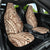 Samoa Tapa Car Seat Cover Siapo Mix Tatau Patterns LT7 One Size Beige - Polynesian Pride